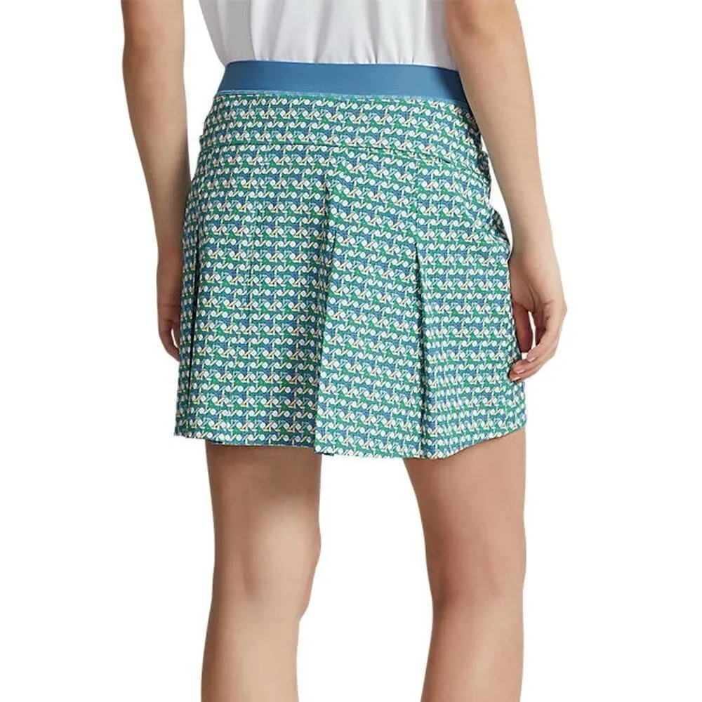 NWT-RLX RALPH LAUREN-WOMEN'S PRINTED PLEATED AIM SKORT 17